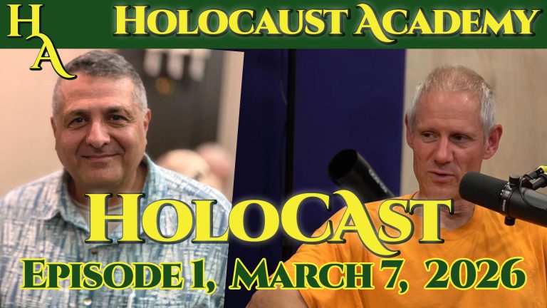 Holocast, Episode 1, March 7, 2026